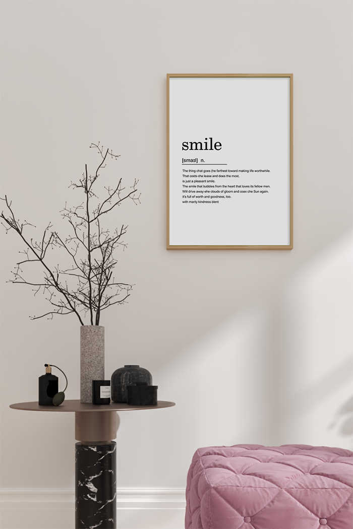 Set con 3 POSTER Quadri moderni SMILE A3 29,7x42 cm ART PRINTS