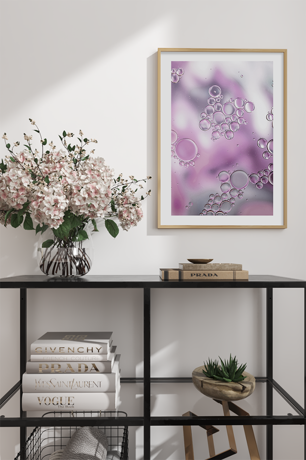 Purple Bubble Poster