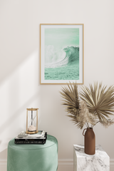 Mint Green Wave Poster