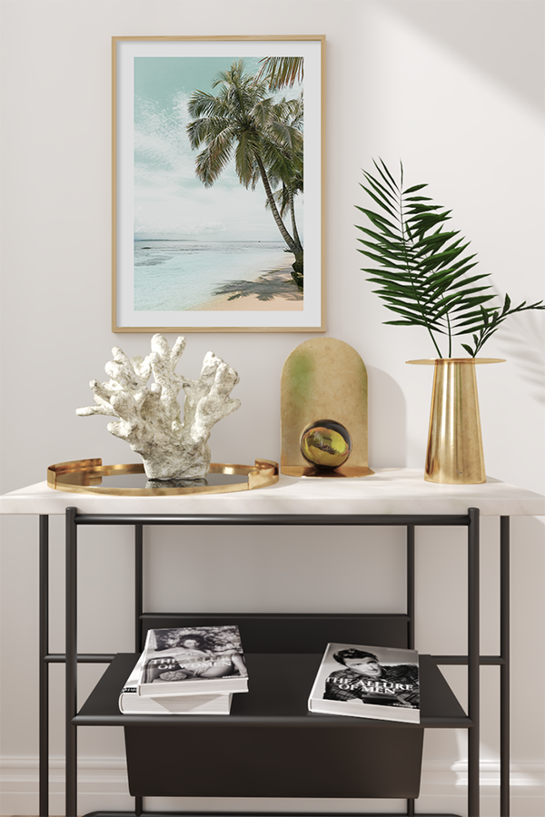 Seaside Coconut Tree Poster No.3