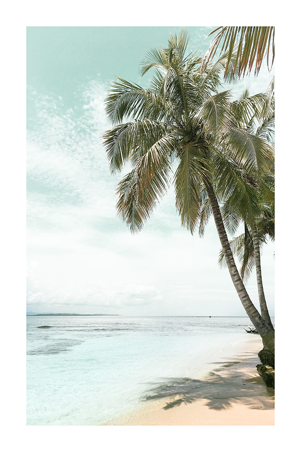 Seaside Coconut Tree Poster No.3