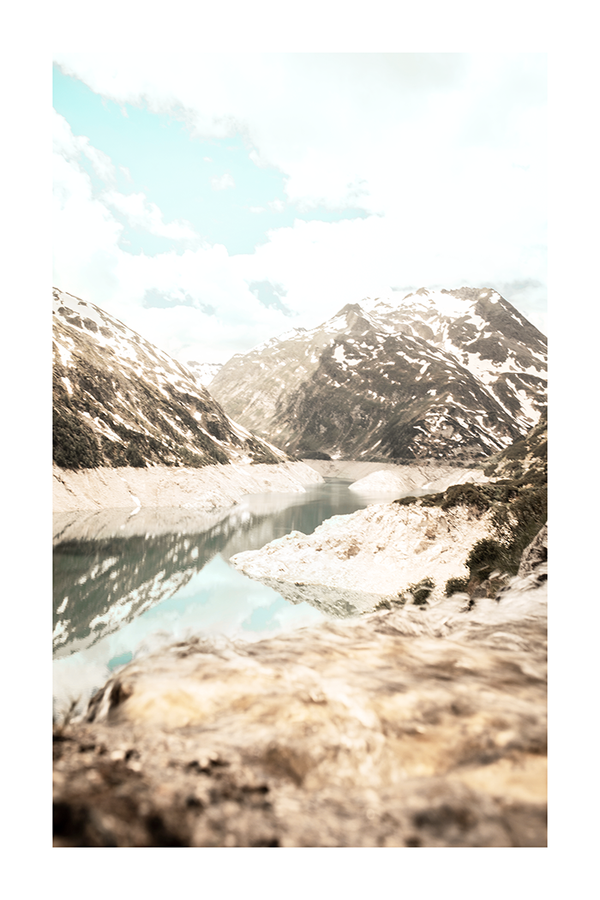 Snow Mountain Scenery Poster