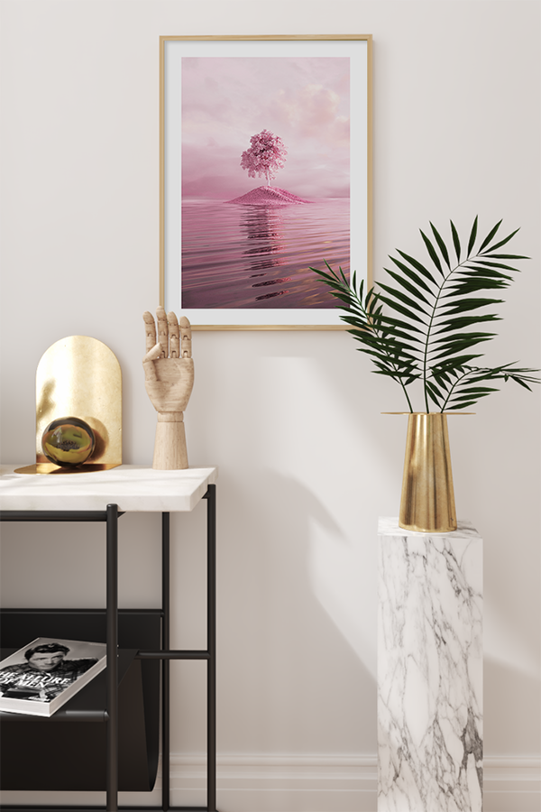 Dreamy Pink Tree Poster