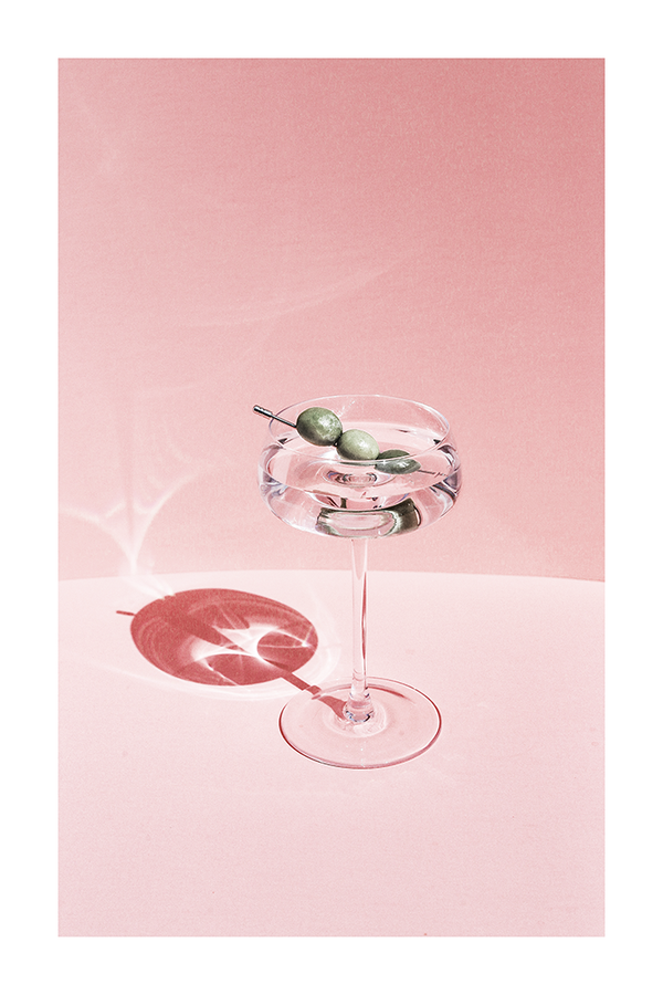 Cocktail Glass Poster