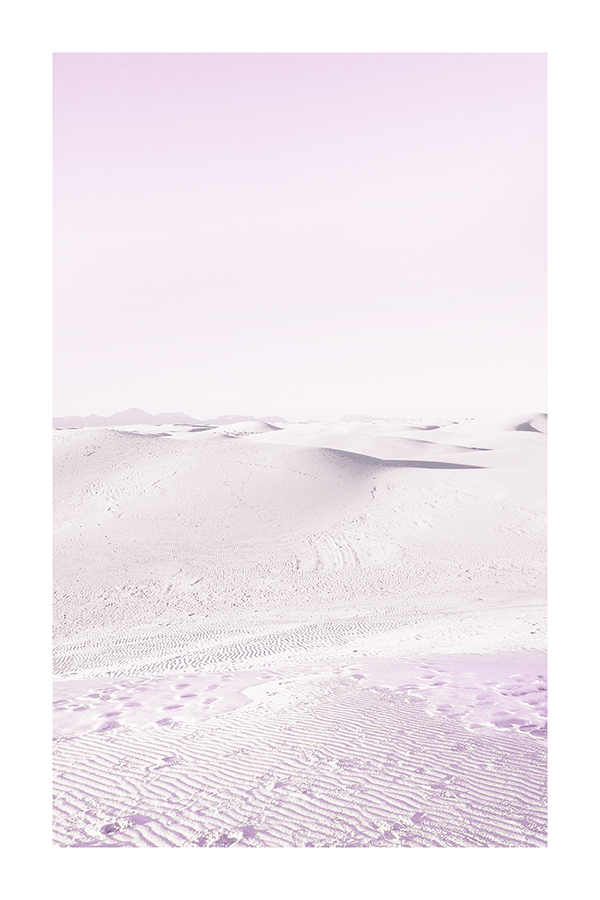 Purple Desert Poster