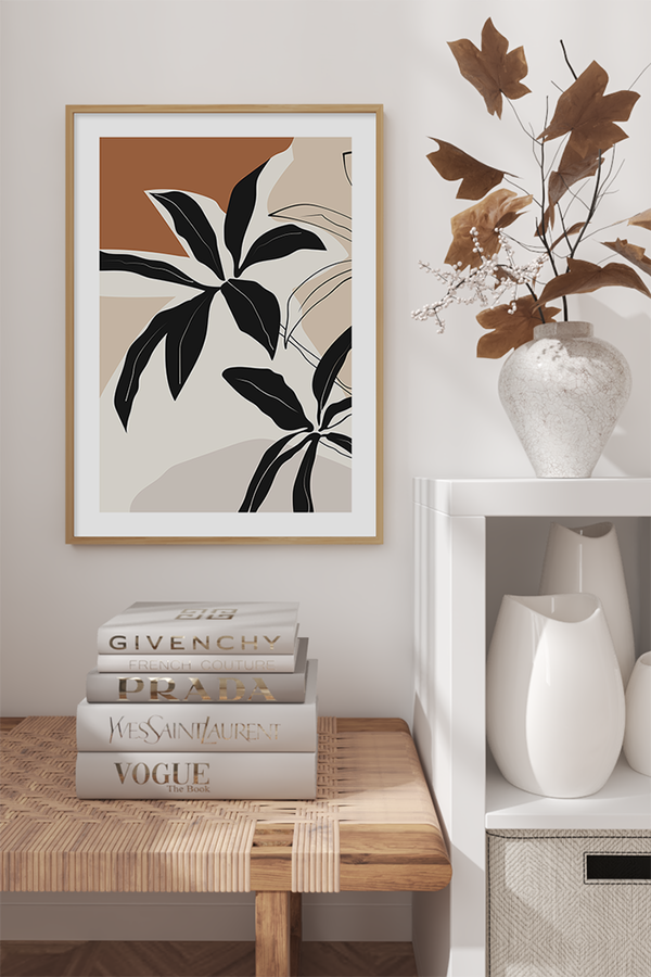 Abstract Botanical Poster