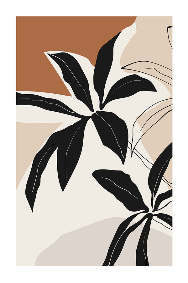 Abstract Botanical Poster