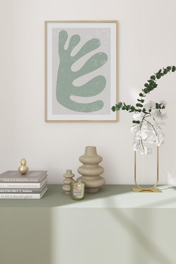 Sage Green Abstract Art Print