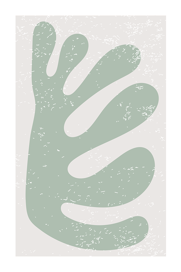 Sage Green Abstract Art Print