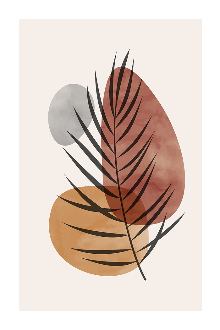 Abstract Leaf Art Print No.2