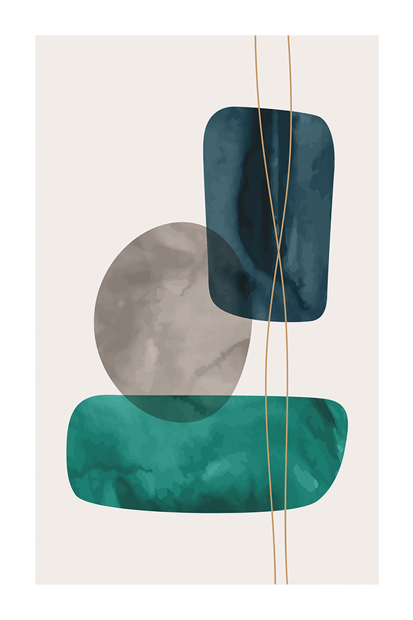 Abstract Shapes Poster No.2