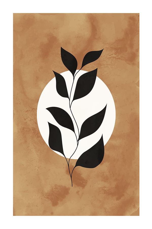 Leaf Silhouettes Poster