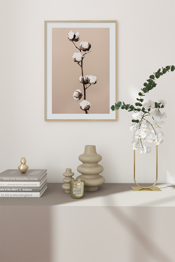 Cotton Flower Poster