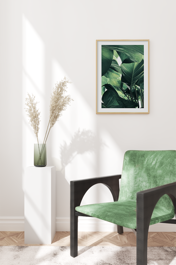 Bird of Paradise Leaf Poster