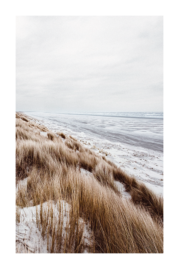 Winter Beach Poster