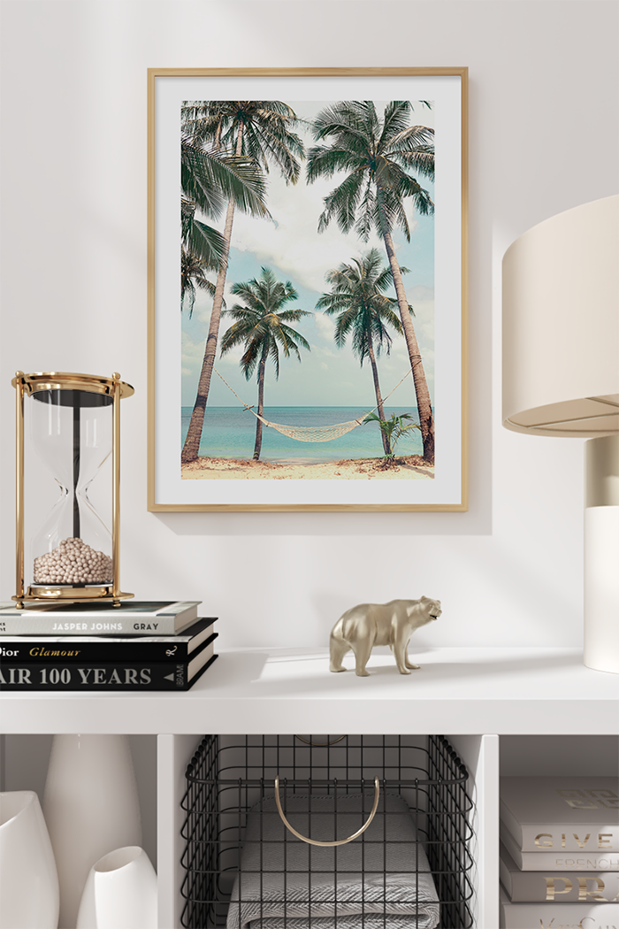 Summery Coconut Trees Poster