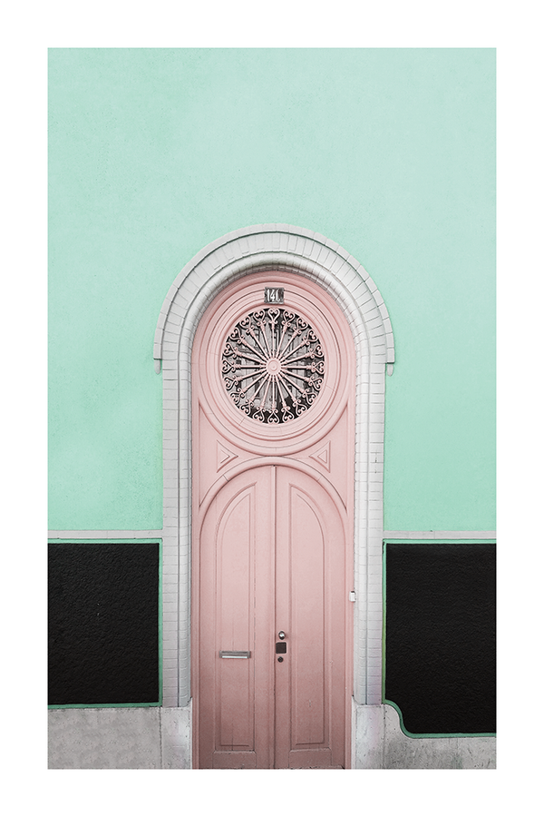 Unique Pink Arch Door Poster