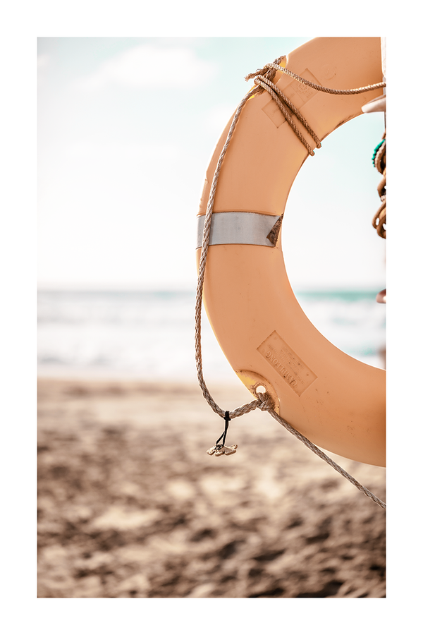 Orange Lifebuoy Poster