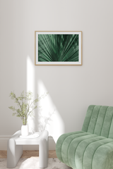 Green Palm Leaf Poster