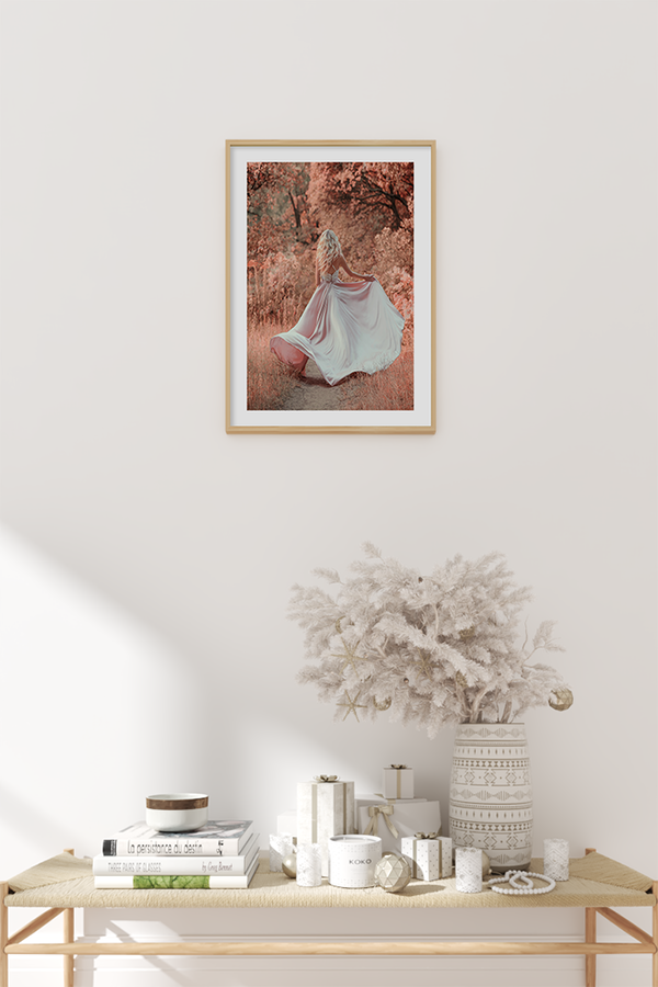 Girl at Autumn Poster