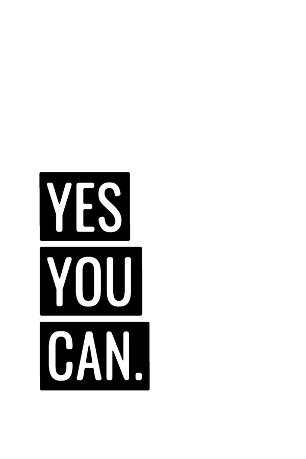 Yes You Can Poster