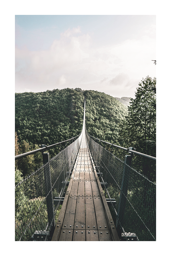 Bridge Between Mountain Poster