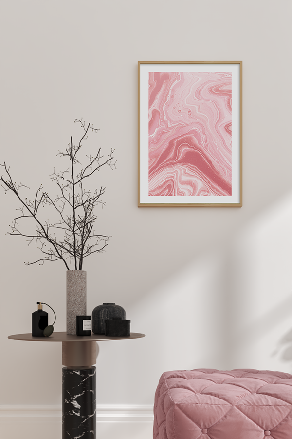 Pink Fluid Poster