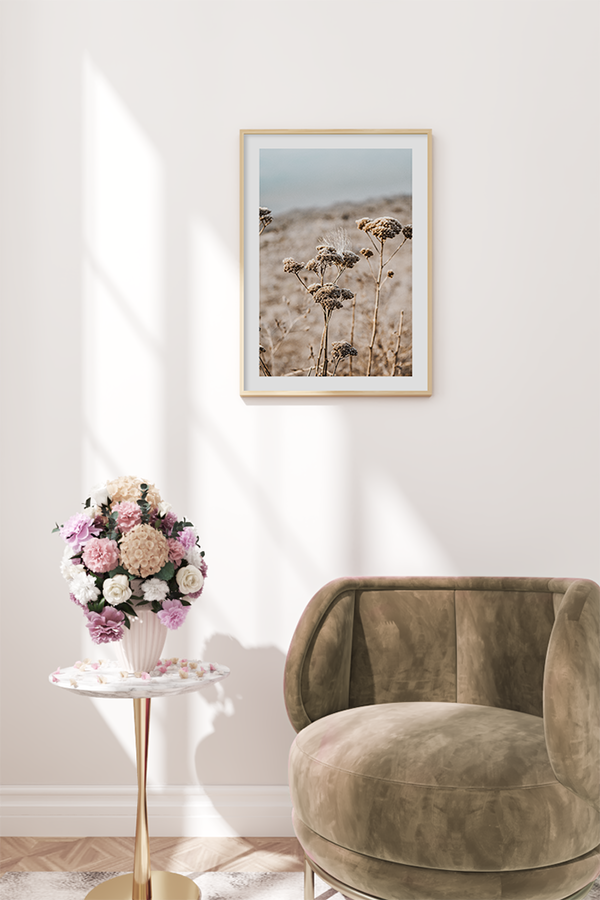 Dry Flower in Wilderness Poster