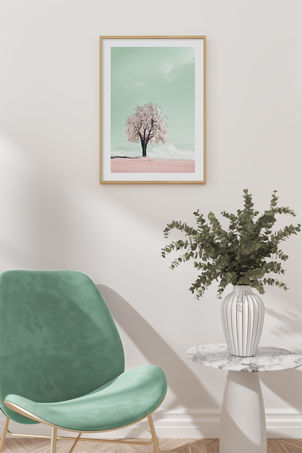 Blooming Pink Tree Poster