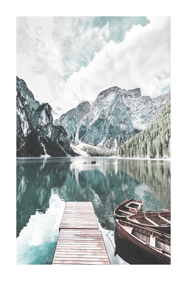 Lake Landscape View Poster