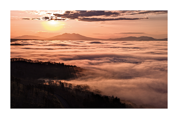 Sunrise over the Mountain Poster