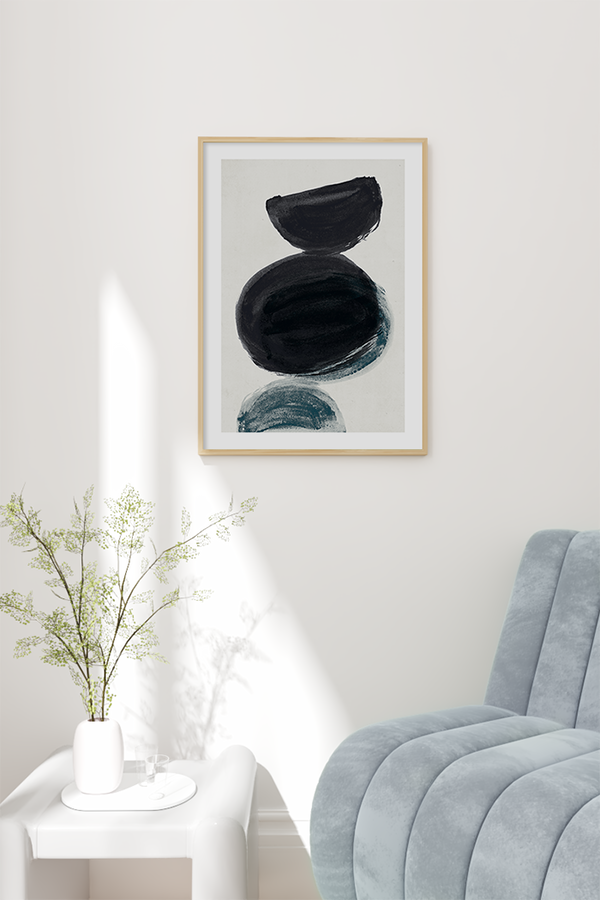 Black Shapes Poster