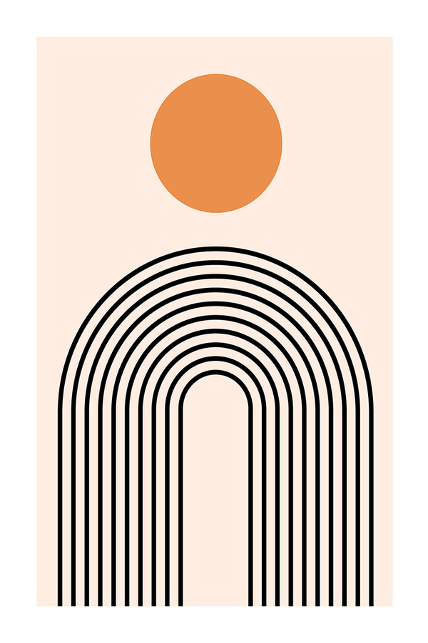 Sun Arch Line Print