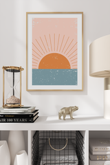 Boho Sunrise Poster