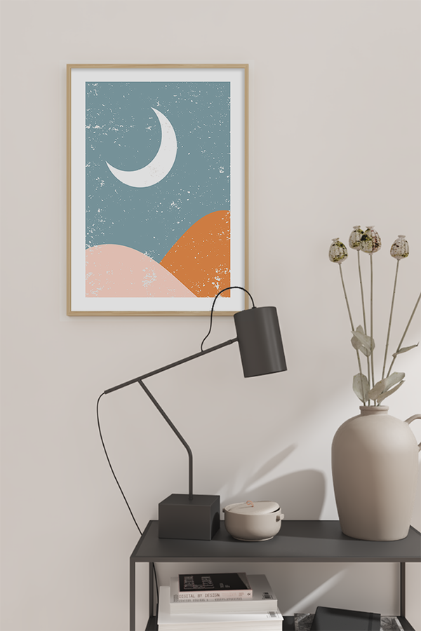 Boho Moon Poster