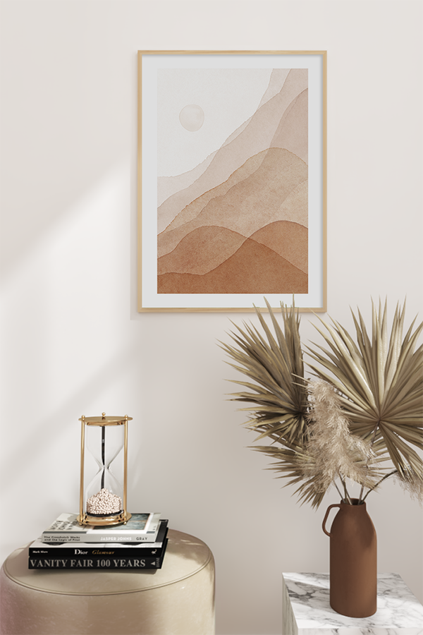 Watercolor Mountain Poster