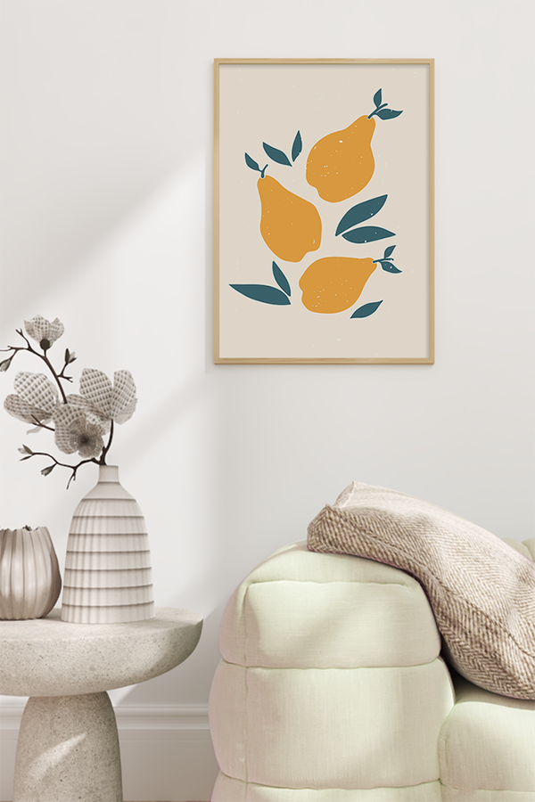 Orange Pears Poster