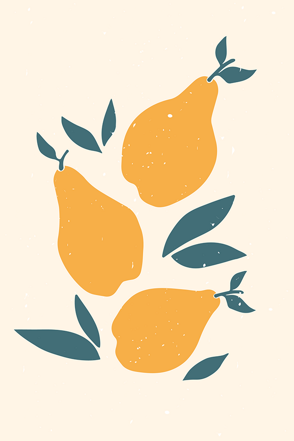 Orange Pears Poster