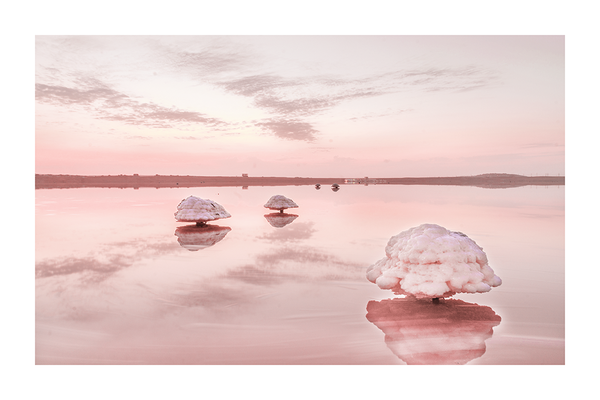 Pink Romantic Seascape Poster