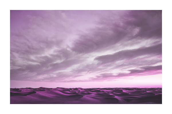 Purple Desert Poster