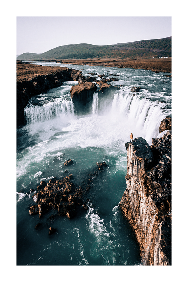 Waterfall Landscape Poster