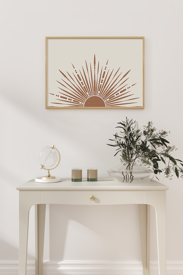 Art Boho Sun Poster