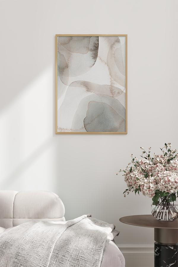 Watercolor Beige Poster