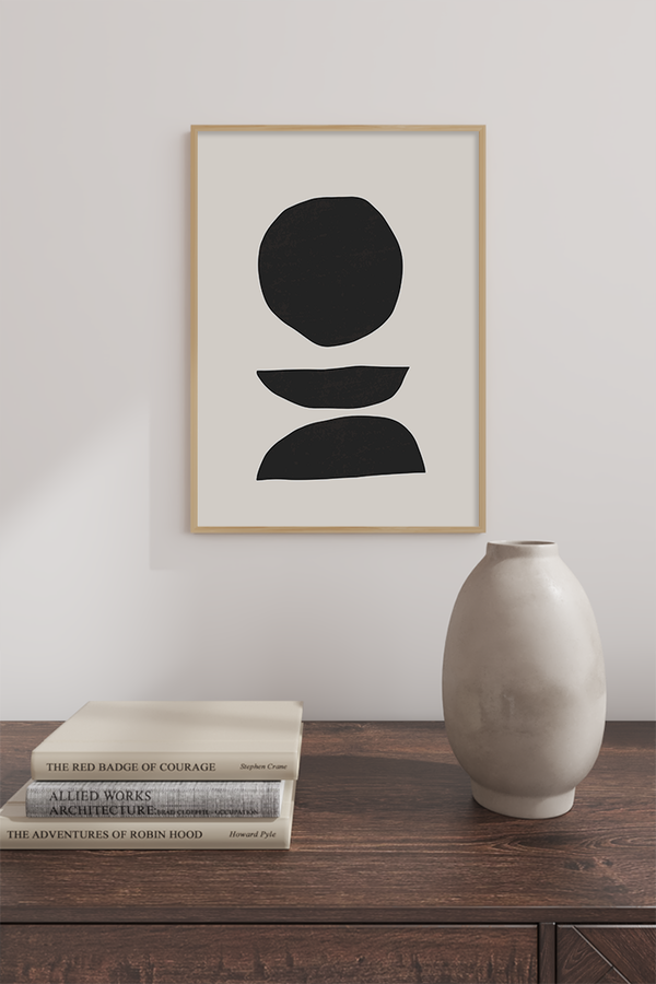 Black Shapes Poster