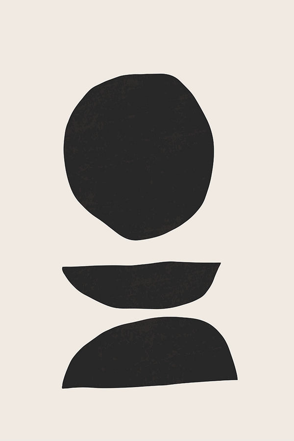 Black Shapes Poster