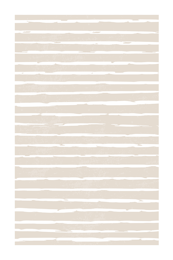 Beige Horizontal Line Poster