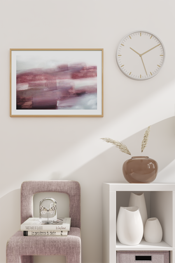 Terracotta Abstract Art Print