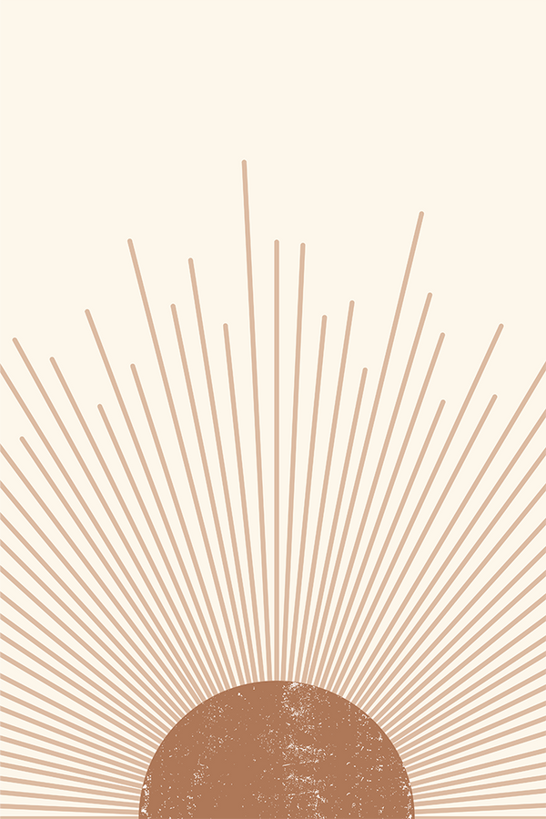 Neutral Boho Sun Poster