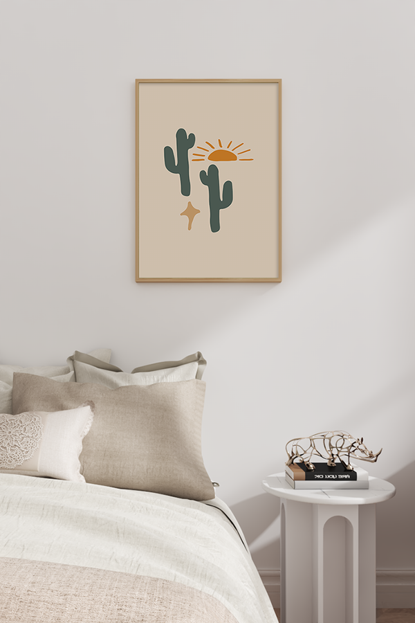 Cactus Illustration Poster