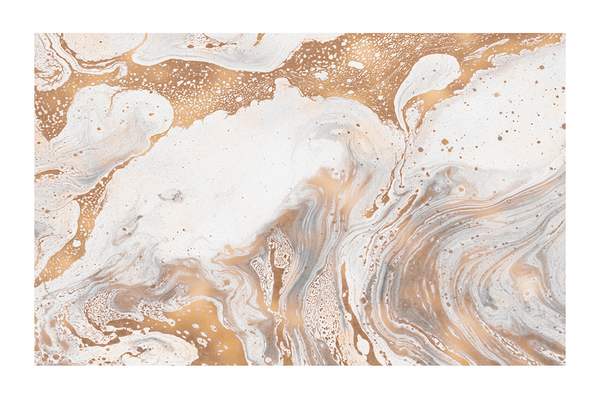 Golden Marble Fluid Poster